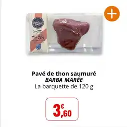Coccinelle Supermarché Pavé de thon saumuré barba marée offre