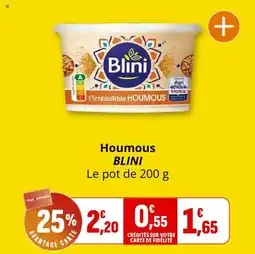 Coccinelle Supermarché Houmous blini offre