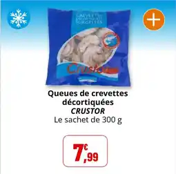 Coccinelle Supermarché Queues de crevettes décortiquées crustor offre