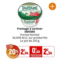 Coccinelle Supermarché Fromage à tartiner tartare offre
