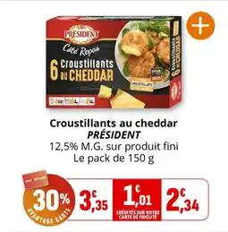 Coccinelle Supermarché Croustillants au cheddar président offre