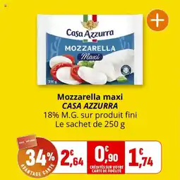 Coccinelle Supermarché Mozzarella maxi casa azzurra offre