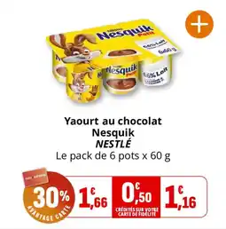 Coccinelle Supermarché Yaourt au chocolat nesquik nestlé offre