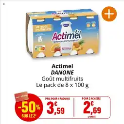 Coccinelle Supermarché Actimel danone offre