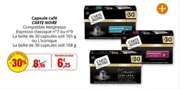 Coccinelle Supermarché Capsule café carte noire offre