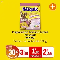 Coccinelle Supermarché Préparation boisson lactée nesquik nestlé offre