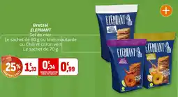 Coccinelle Supermarché Bretzel elephant offre
