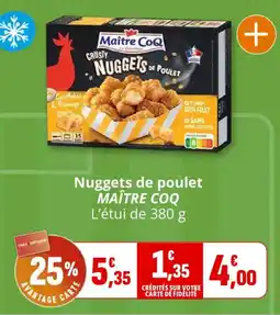 Coccinelle Supermarché Nuggets de poulet maître coq offre