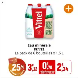 Coccinelle Supermarché Eau minérale vittel offre