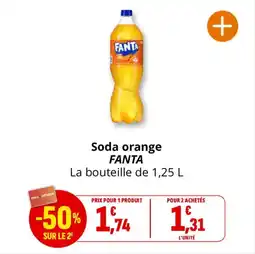 Coccinelle Supermarché Soda orange fanta offre