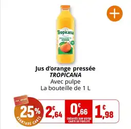 Coccinelle Supermarché Jus d'orange pressée tropicana offre