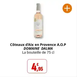 Coccinelle Supermarché Côteaux d'aix en provence a.o.p domaine dalma offre