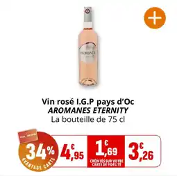 Coccinelle Supermarché Vin rosé i.g.p pays d'oc aromanes eternity offre
