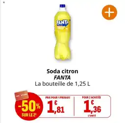 Coccinelle Supermarché Soda citron fanta offre