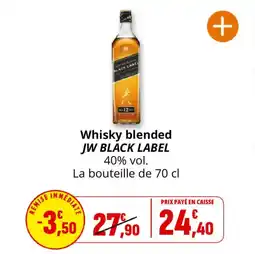 Coccinelle Supermarché Whisky blended jw black label offre