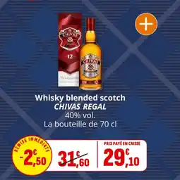 Coccinelle Supermarché Whisky blended scotch chivas regal offre
