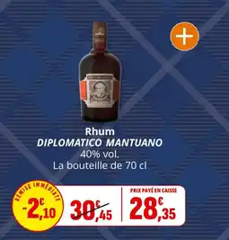 Coccinelle Supermarché Rhum diplomatico mantuano offre