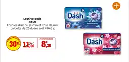 Coccinelle Supermarché Lessive pods dash offre