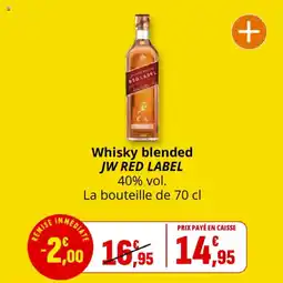 Coccinelle Supermarché Whisky blended jw red label offre