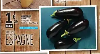 E.Leclerc Aubergine violette offre