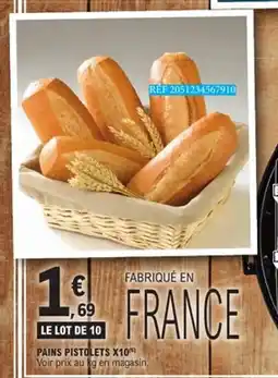E.Leclerc Pains pistolets x10 offre