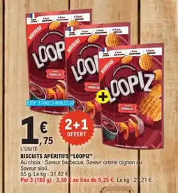E.Leclerc LOOPIZ Biscuits apéritifs offre
