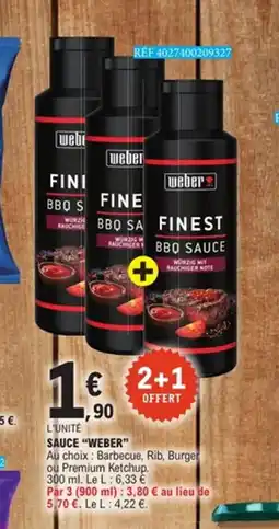 E.Leclerc WEBER Sauce offre