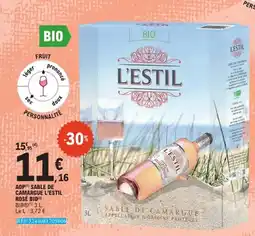 E.Leclerc Aop sable de camargue l'estil rosé bio offre