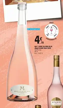 E.Leclerc Igp terre du midi m de jean claude mas rosé offre