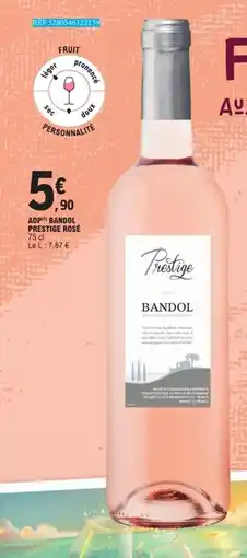 E.Leclerc Aop bandol prestige rosé offre
