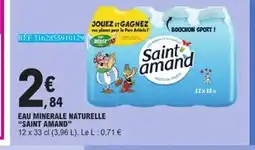 E.Leclerc SAINT AMAND Eau minerale naturelle offre