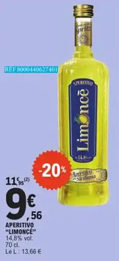 E.Leclerc LIMONCE Aperitivo offre