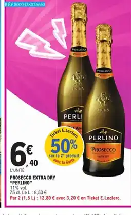E.Leclerc PERLINO Prosecco extra dry offre