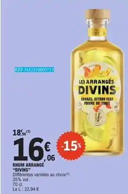 E.Leclerc DIVINS Rhum arrange offre