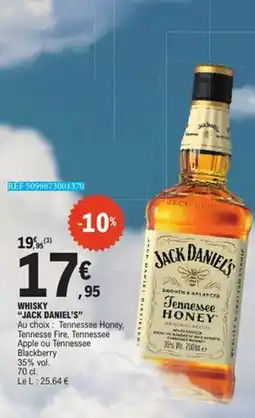 E.Leclerc JACK DANIEL'S WHisky offre