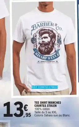E.Leclerc Tee shirt manches courtes stolen offre