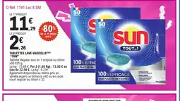E.Leclerc SUN Tablettes lave-vaisselle offre