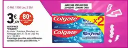 E.Leclerc COLGATE Dentifrice offre