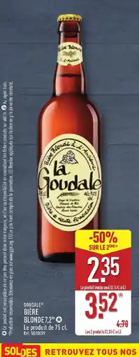 ALDI GOUDALE Bière blonde 7,2° offre