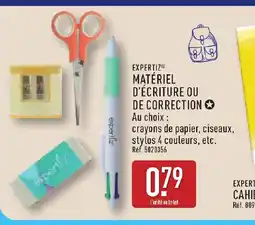 ALDI EXPERTIZ Matériel d'écriture ou de correction offre