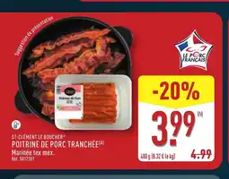 ALDI ST-CLÉMENT LE BOUCHER Poitrine de porc tranchée offre