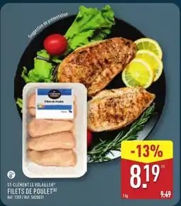 ALDI ST-CLÉMENT LE VOLAILLER Filets de poulet offre