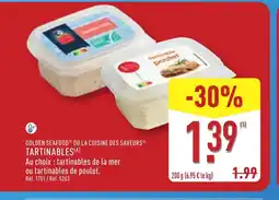 ALDI GOLDEN SEAFOOD Ou la cuisine des saveurs tartinabls offre