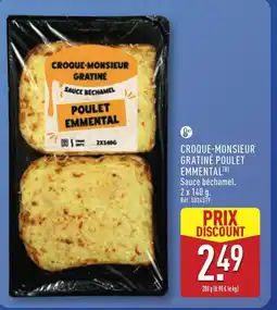 ALDI Croque-monsieur gratiné poulet emmental offre