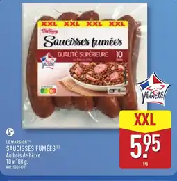 ALDI Le MARSIGNY Saucisses fumées offre