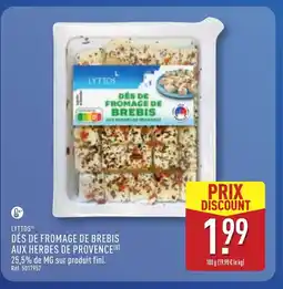 ALDI LYTTOS Dés de fromage de brebis aux herbes de provence offre