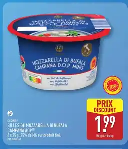 ALDI CUCINA Billes de mozzarella di bufala campana aop offre