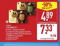 ALDI MAGNUM 4 bâtonnets offre