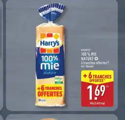 ALDI HARRYS 100% mie nature offre