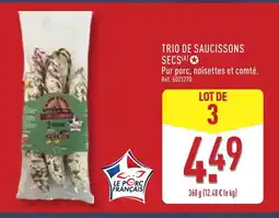ALDI Trio de saucissons secs offre